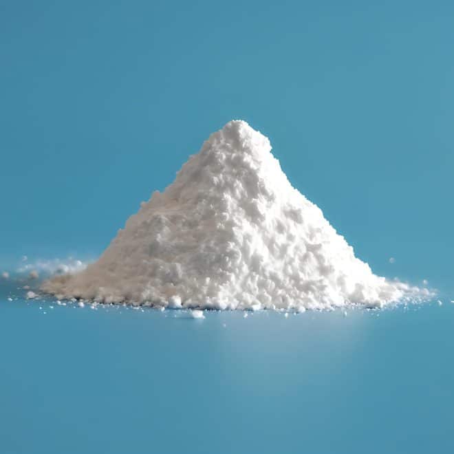 Anhydrous Calcium Chloride - White crystalline substance used for moisture control and deicing.