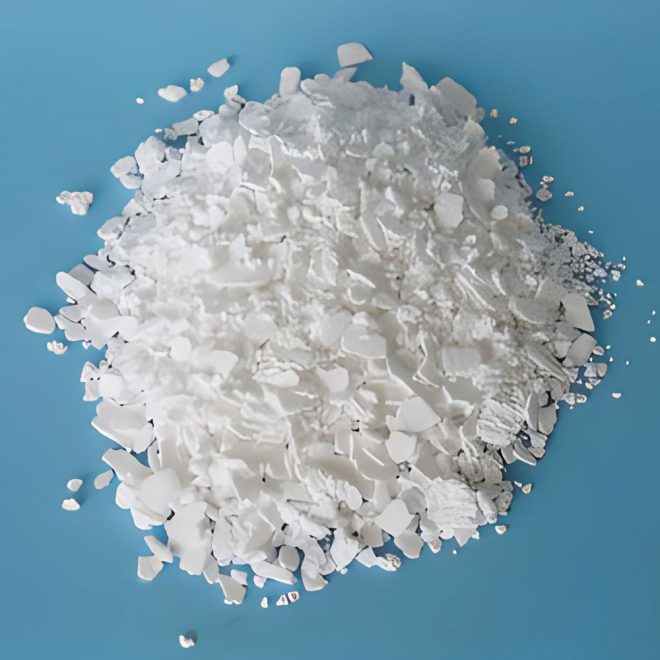 Calcium Chloride Dihydrate - White crystalline substance with water molecules, used for moisture control and deicing.
