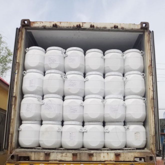 An image of a full container load of Calcium Chlorite.