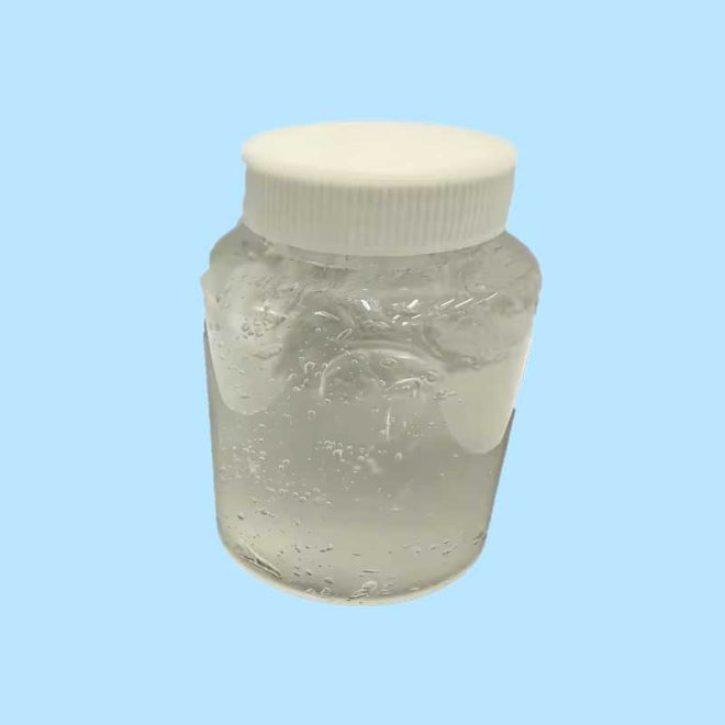 A bottle of Ammonium Lauryl Ether Sulfate (ALES) chemical compound
