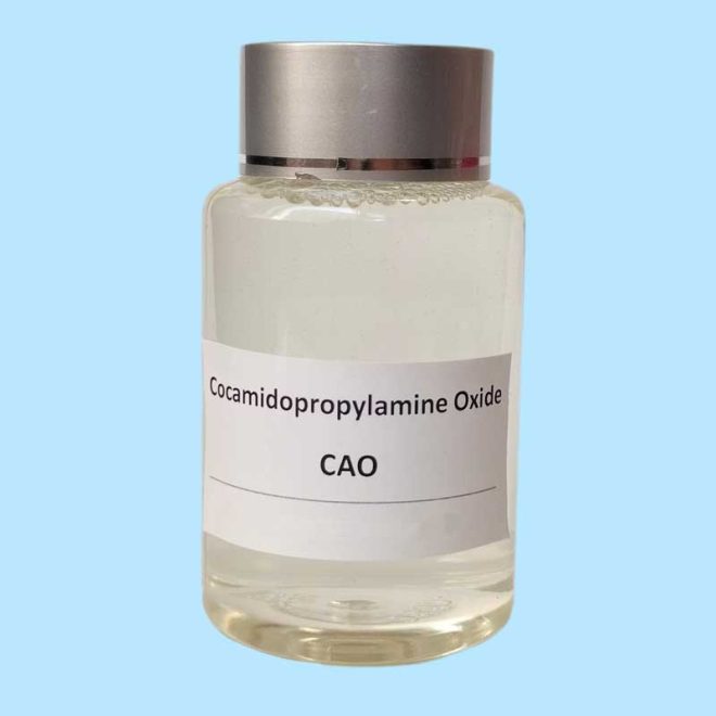 Bottle of Cocamidopropyl Amine Oxide (CAO-35) product