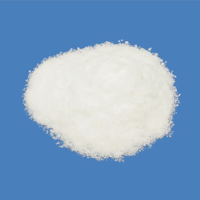 A white crystalline powder of Sodium Hexametaphosphate (SHMP).